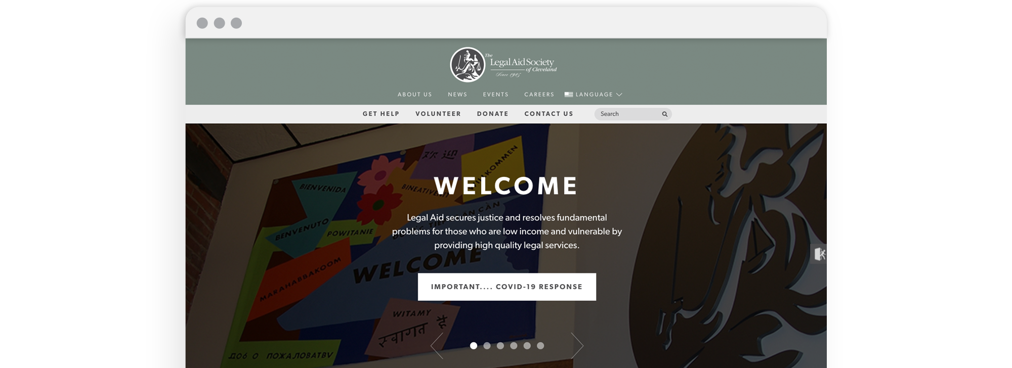 Legal Aid Society of Cleveland Website Design