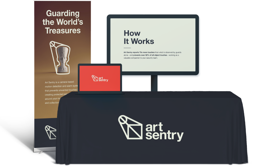 art sentry trade show collateral