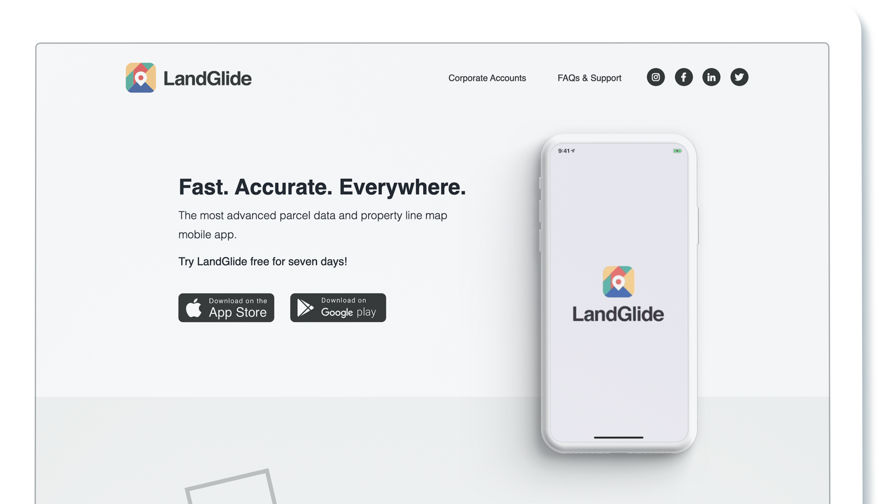 LandGlide App Design and Marketing Campaign Recess Creative